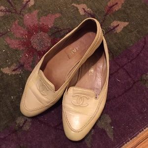 CHANEL Leather Loafers Sz. 39.5
